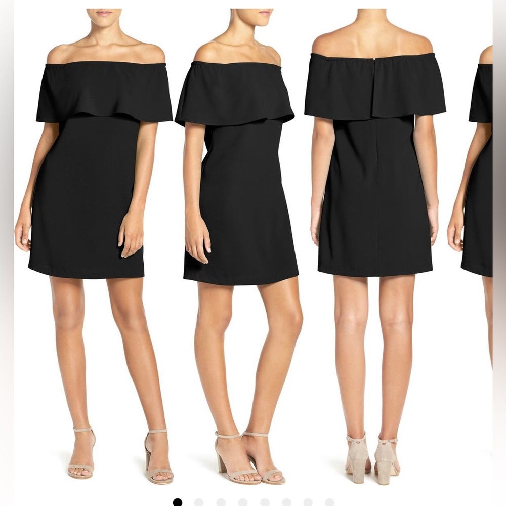 Charles Henry off the shoulder dress